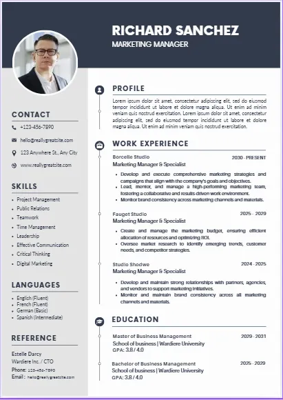 Recent CV Work